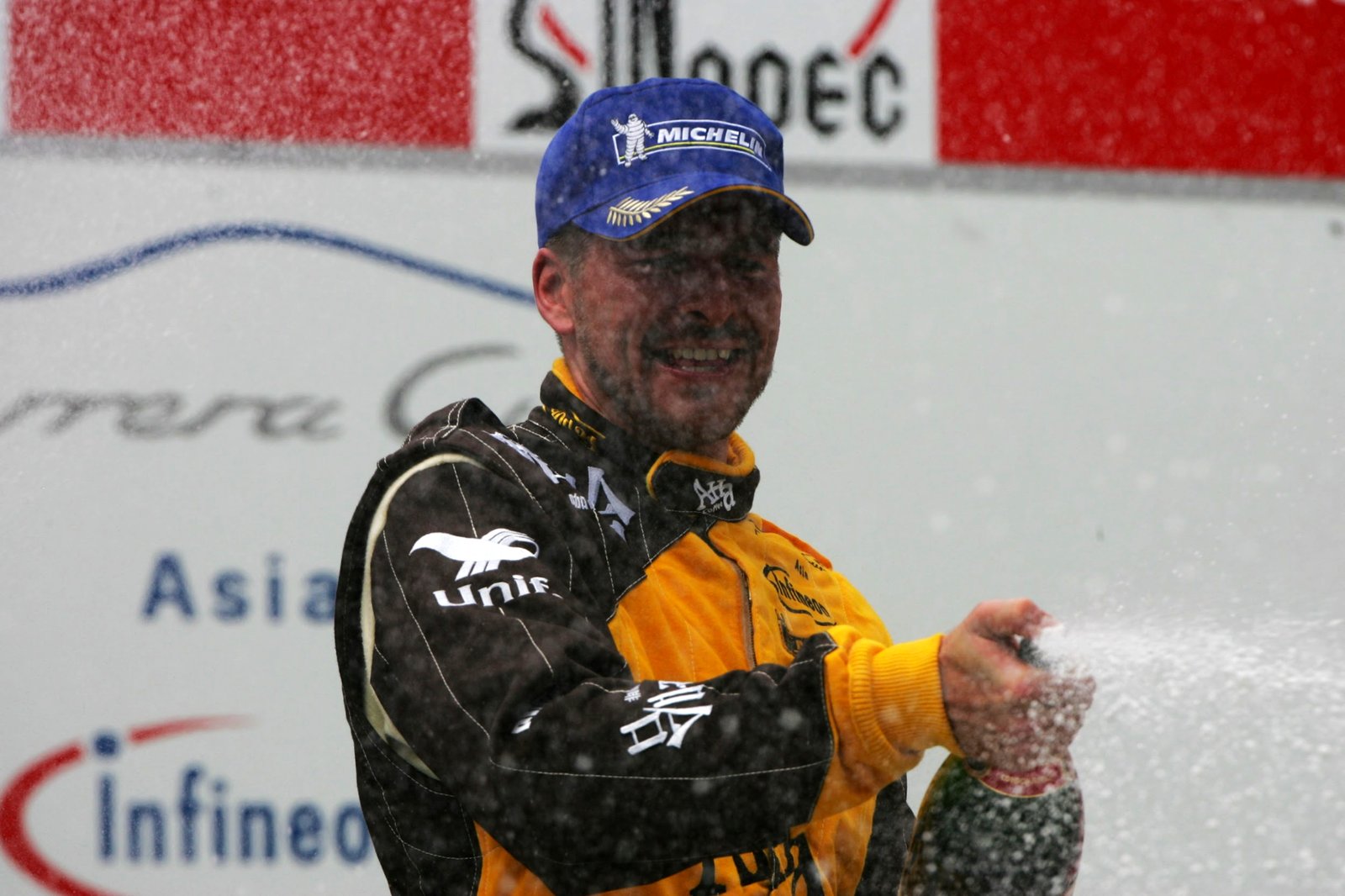 Matthew Marsh on the podium